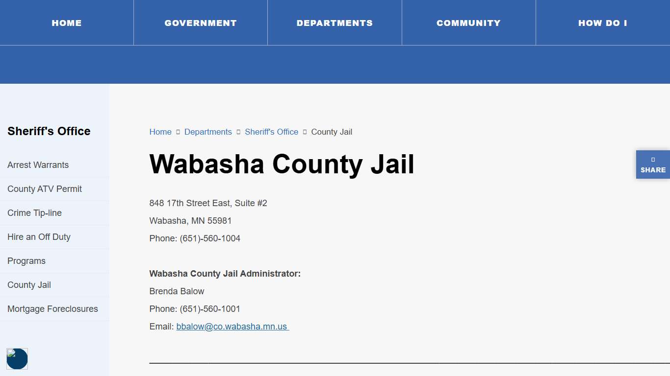 Wabasha County Jail
